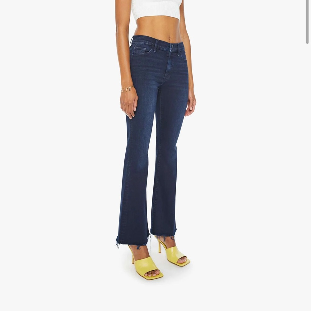 MOTHER Blue Flare Wide Leg Jeans